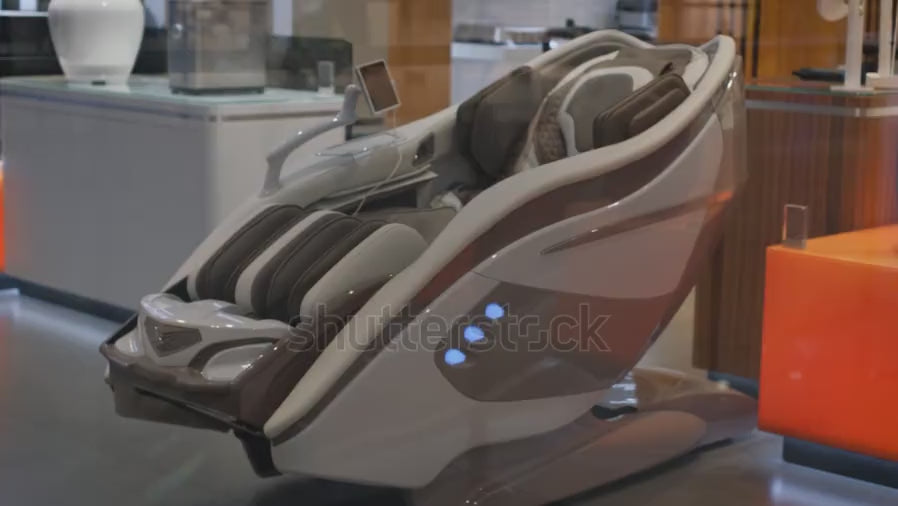 Load video: Luxury Massage Chair Experience | Zero Gravity, 4D Massage &amp; At-Home Wellness